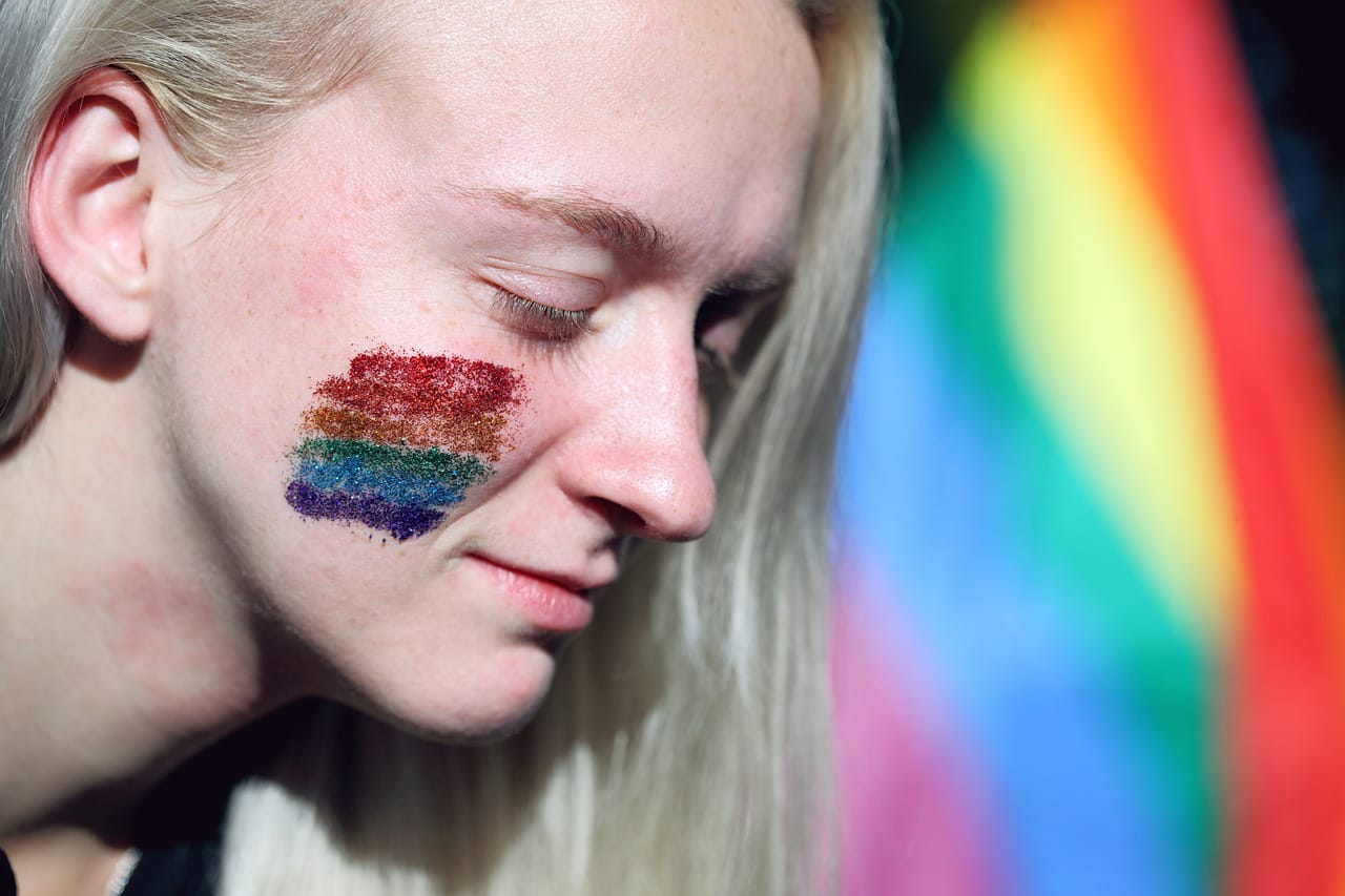 rainbow, glitter, gay, pride, LGBTQIA+